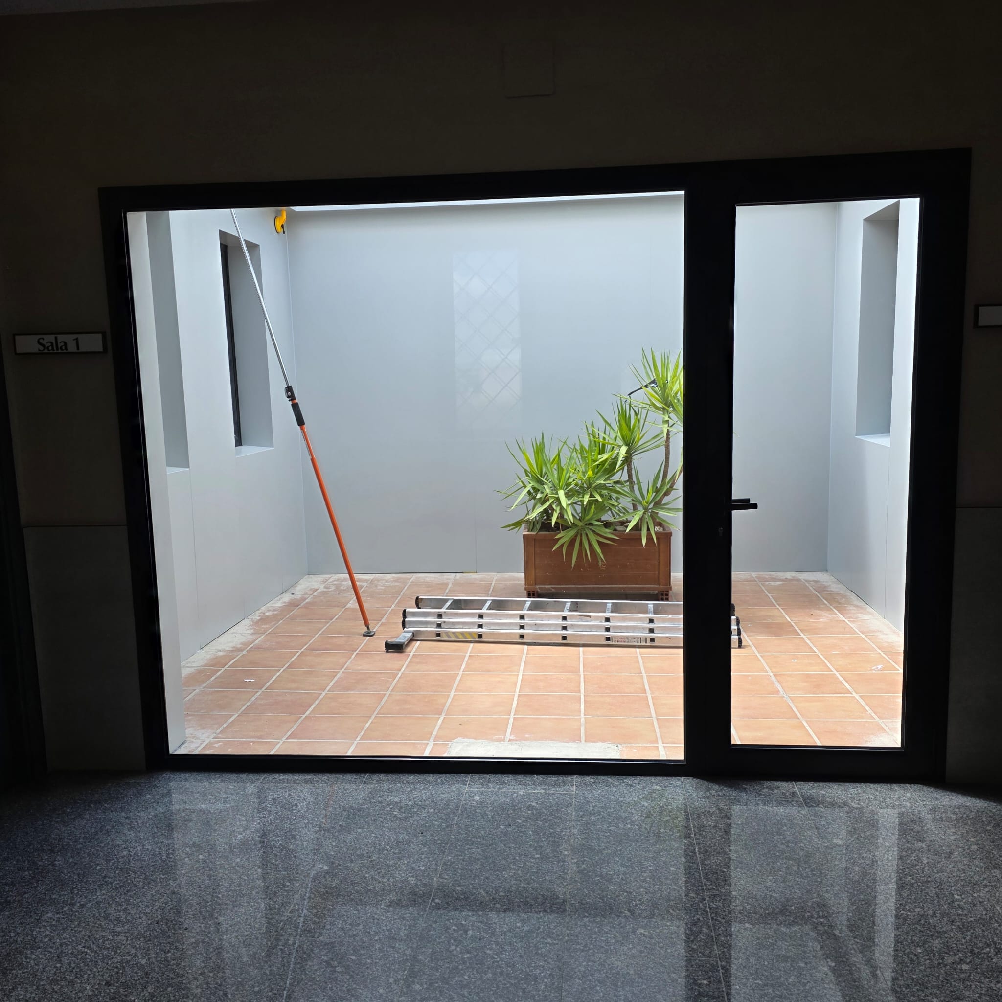 El patio antes de la intervención