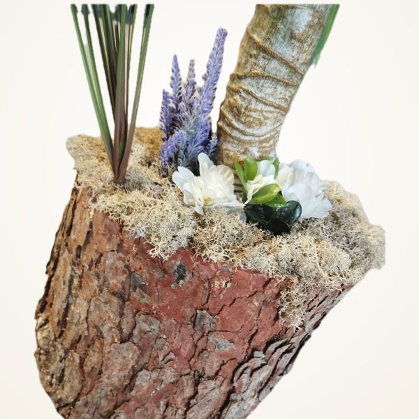Combinación 2 · detalle de azalea blanca y lavanda